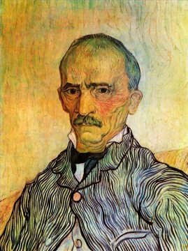  Hospital Oil Painting - Portrait of Trabuc an Attendant at Saint Paul Hospital Vincent van Gogh